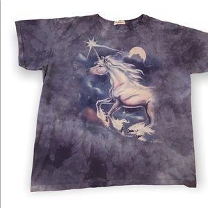 Purple tie dye unicorn “the mountain” brand  collectable shirt size 2xl
